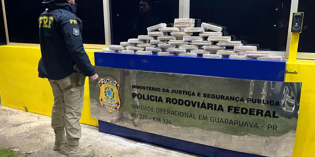 PRF apreende 41 kg de Crack em Guarapuava