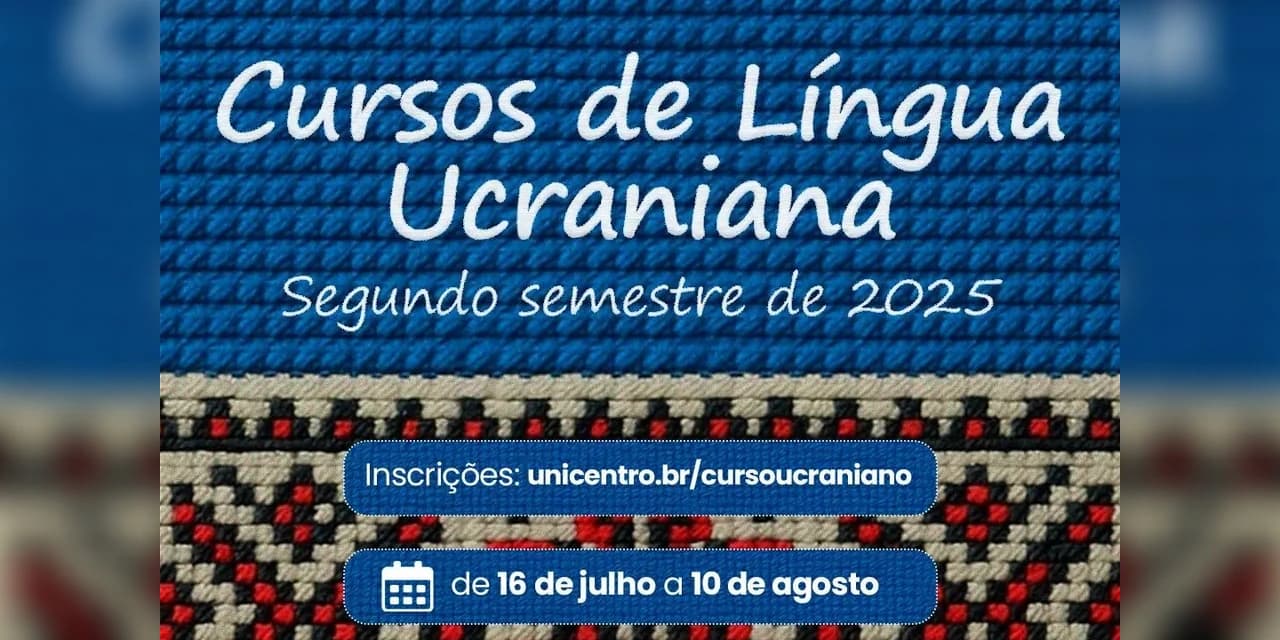 Abertos à comunidade: Unicentro abre inscrições de cursos de Língua Ucraniana