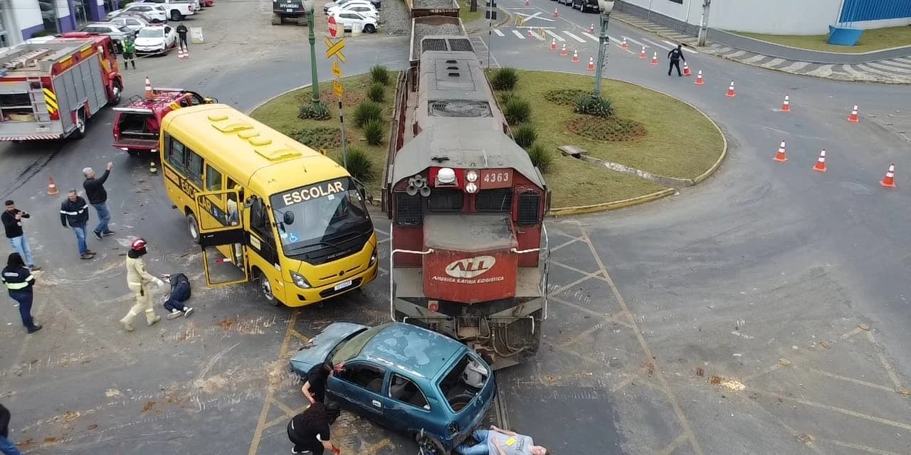Simulado de Acidente com Múltiplas Vítimas foi realizado em Irati