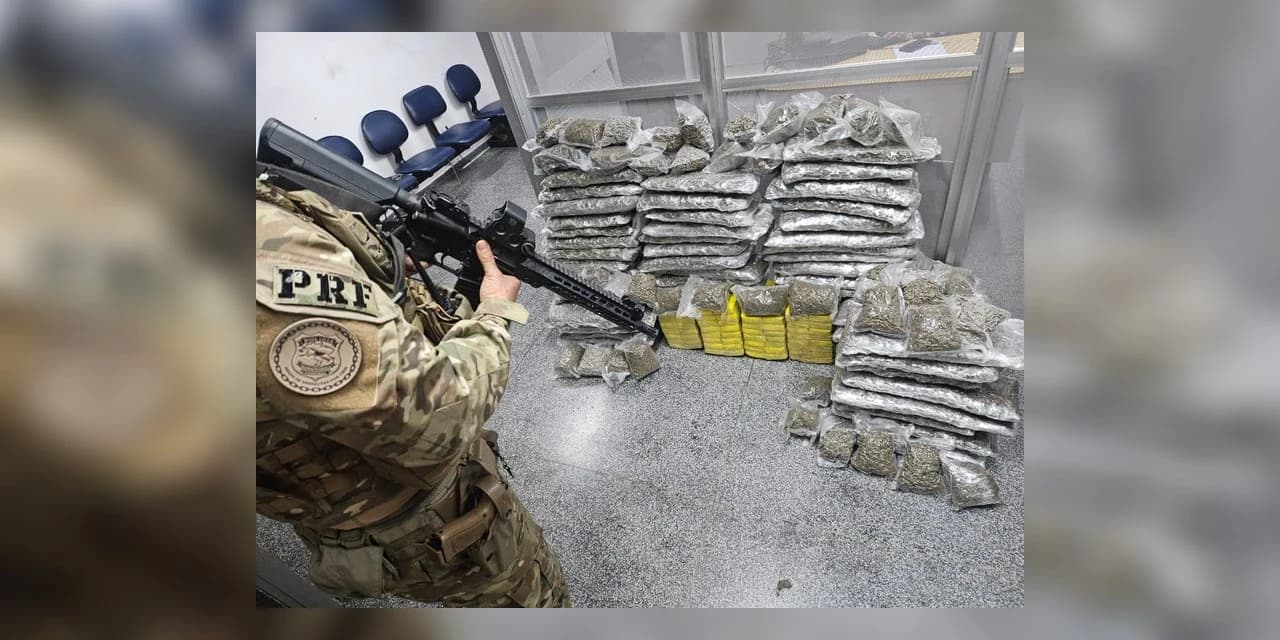 PRF apreende mais de 120 quilos de maconha em Balsa Nova