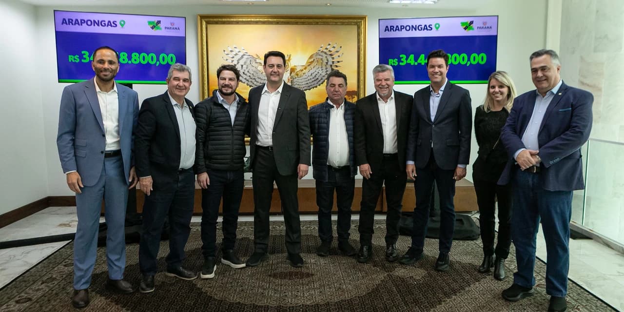Estado libera R$ 257 milhões para pavimentação em Maringá, Apucarana, Arapongas, Cascavel e Paranaguá