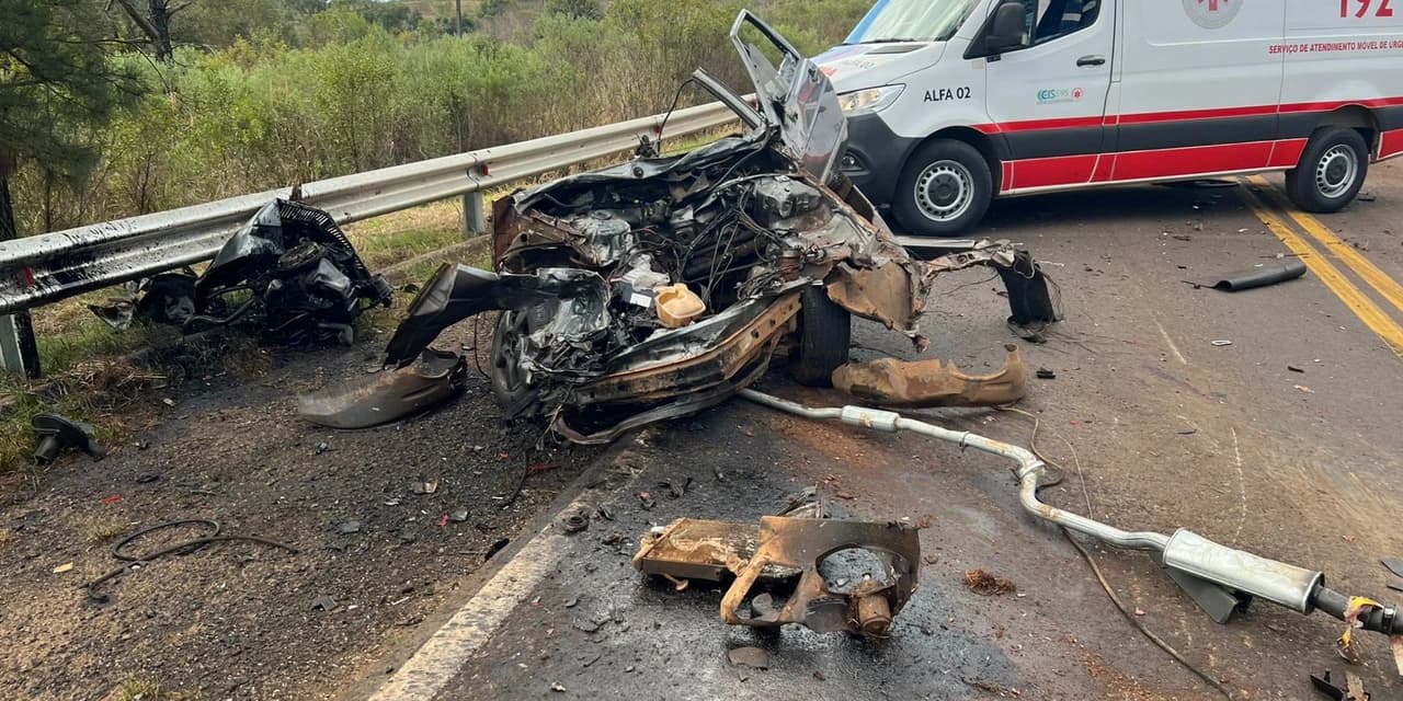 Grave acidente deixa dois mortos na Serra do Cadeado, entre Guarapuava e Pinhão