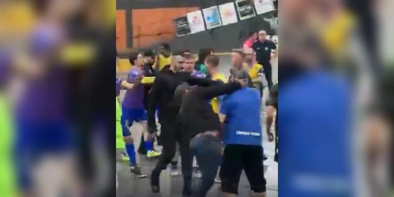 Clima de tensão marca confronto entre Cândido Futsal e Terra Roxa com confusão generalizada