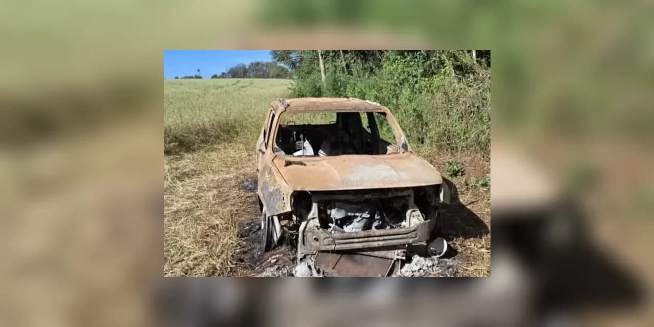 Candoi: Veiculo é encontrado queimado com cadáver dentro possivelmente seja de uma pessoa desaparecida em Laranjeiras