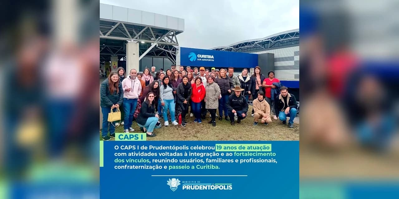 CAPS I de Prudentópolis comemora 19 anos com programação especial para usuários, familiares e profissionais