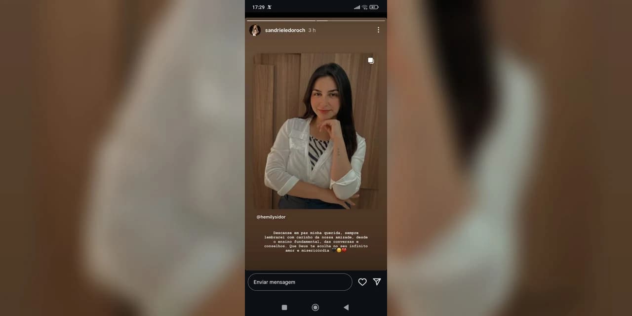 É com pesar que o PAF comunica o falecimento da jovem Hemily Antunes da Costa Sidor aos 24 anos