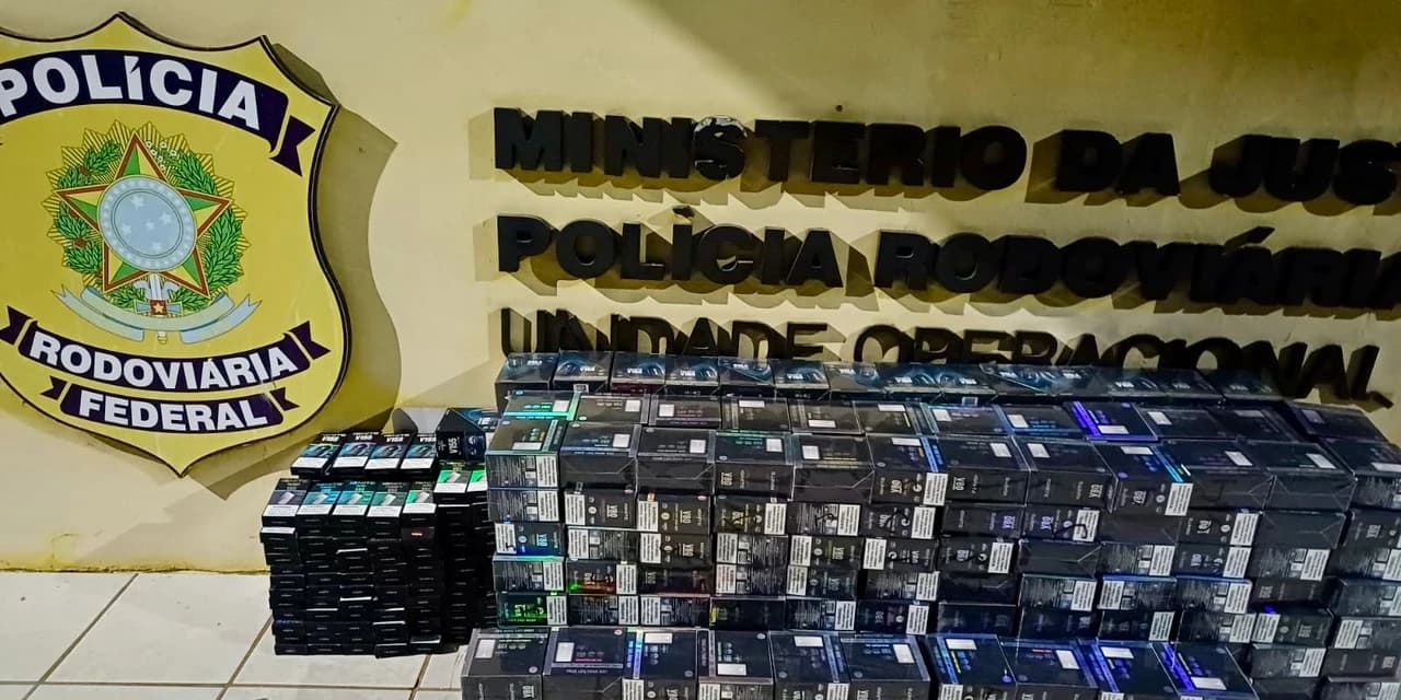 PRF apreende 1.650 cigarros eletrônicos contrabandeados na BR-277, em Fernandes Pinheiro