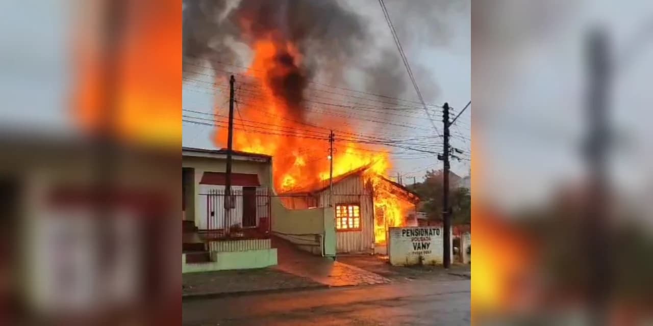 Homem tenta matar ex-namorada e incendeia pensionato em Guarapuava