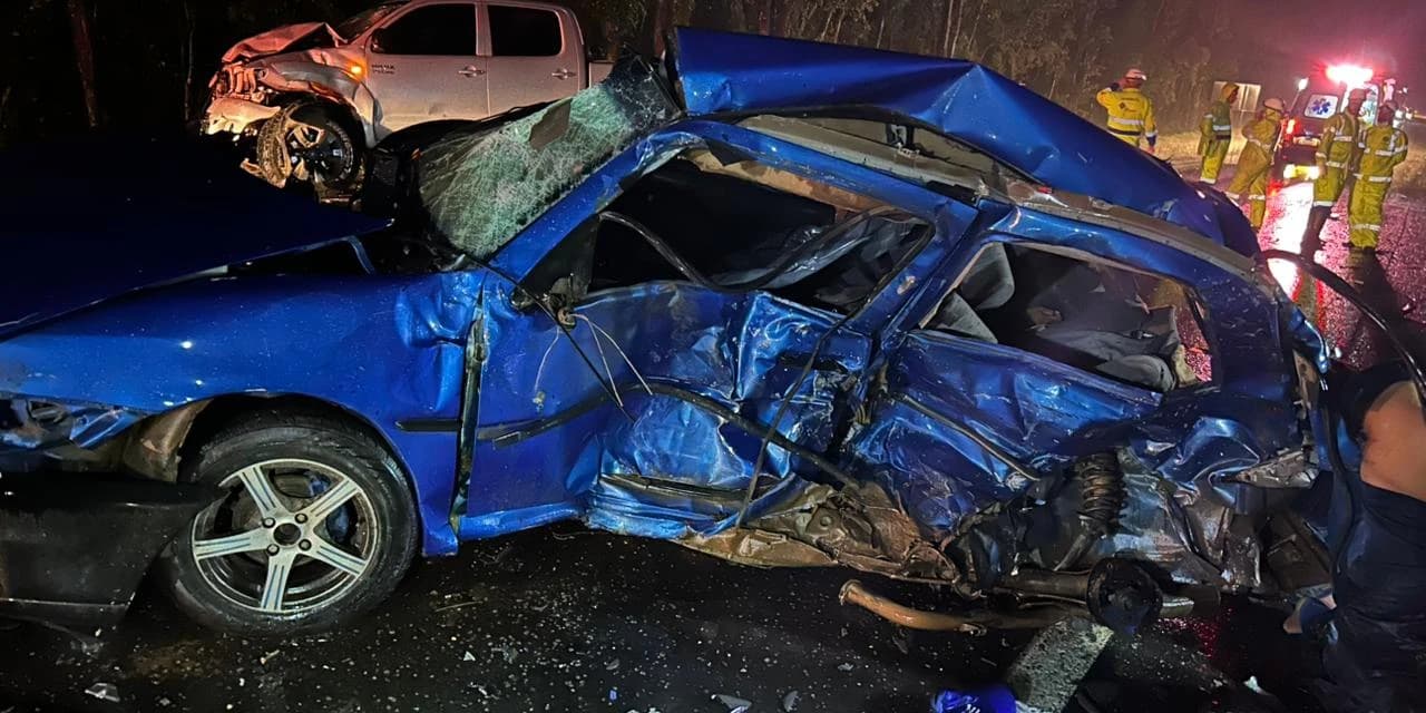 Tragédia: Quatro pessoas morrem em acidente na BR-373 em Guamiranga