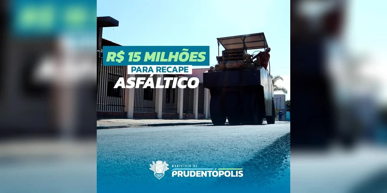 Prefeitura anuncia investimento de R$ 15 milhões em recapeamento asfáltico para a área urbana de Prudentópolis