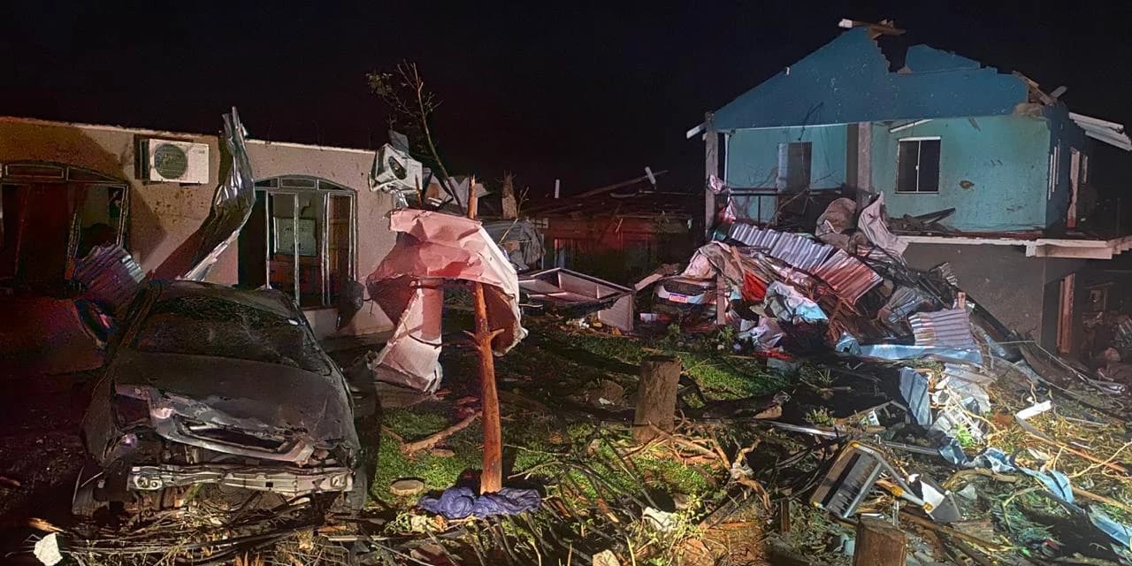 432 pessoas são atendidas após tornado em Rio Bonito do Iguaçu; governador decola para região
