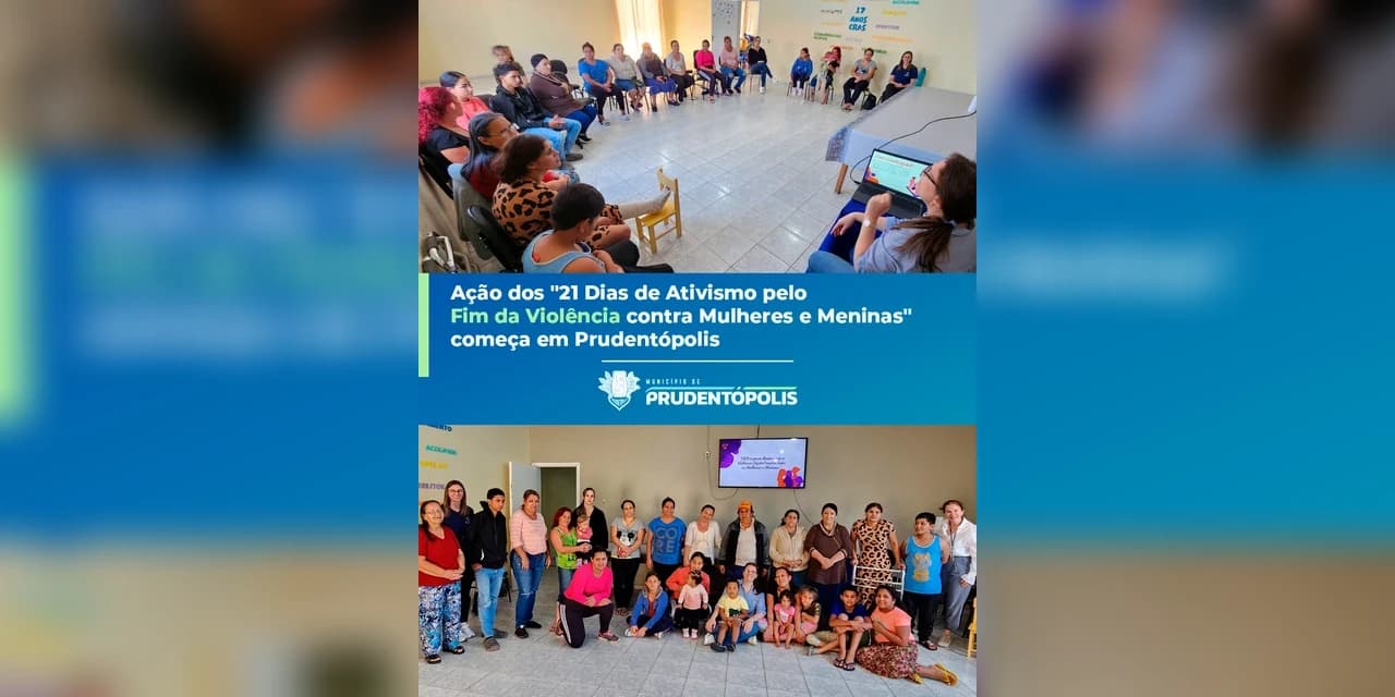 Prefeitura de Prudentópolis deu início à campanha “21 Dias de Ativismo pelo Fim da Violência contra Mulheres e Meninas”
