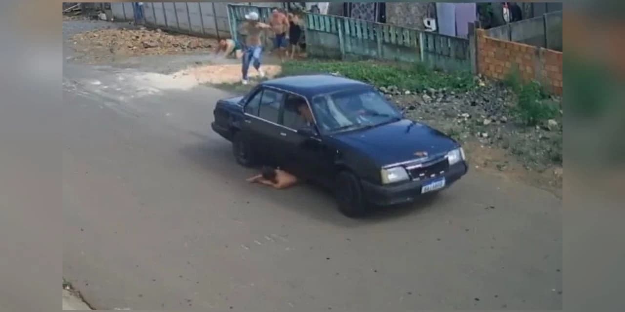Menino de 9 anos atropelado e arrastado por um carro em Guarapuava, é transferido para um hospital de Curitiba