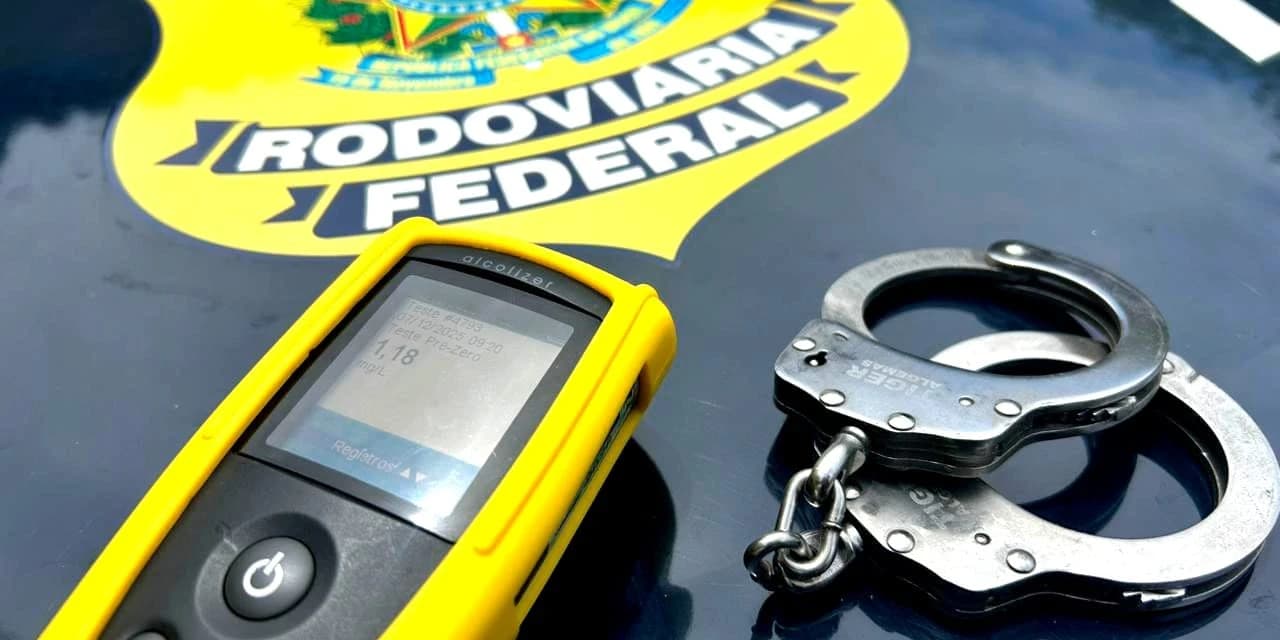 PRF prende motorista de caminhão por embriaguez em Apucarana