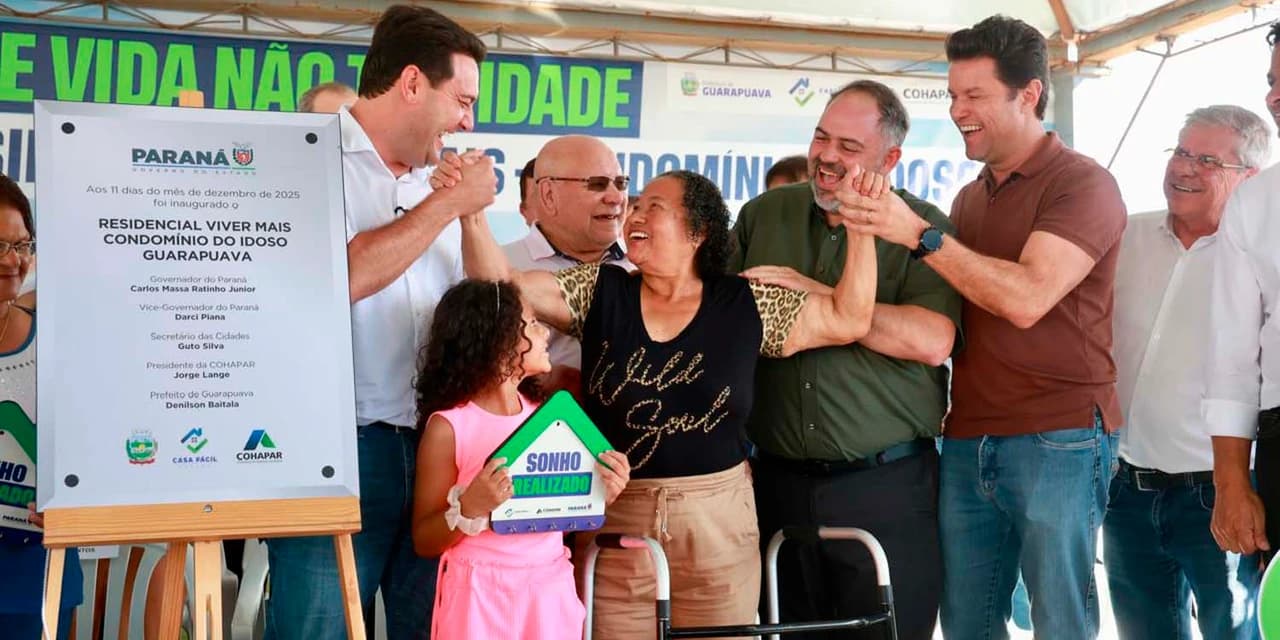 Governador inaugura o Condomínio do Idoso de Guarapuava, o 8° do Estado