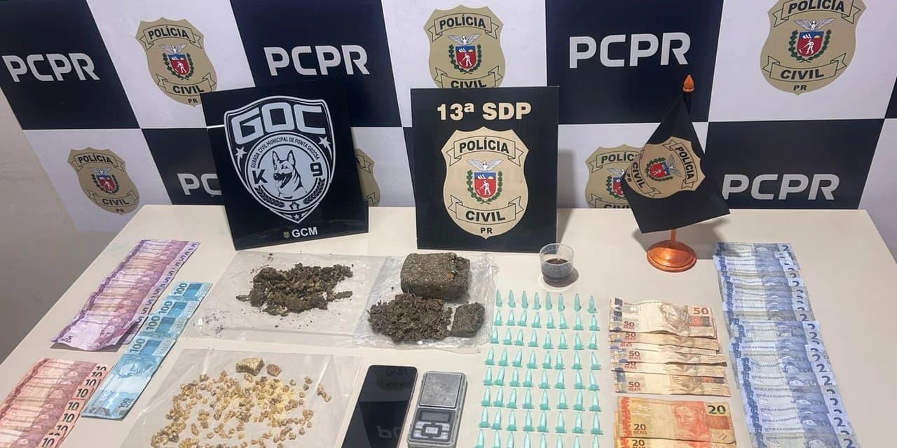 Donos de padaria são presos por tráfico de drogas em Ponta Grossa