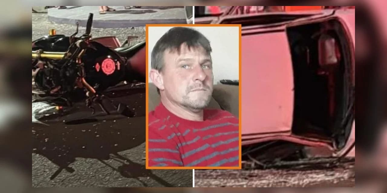 Motociclista fura preferencial, colide com carro e morre em Rio Azul