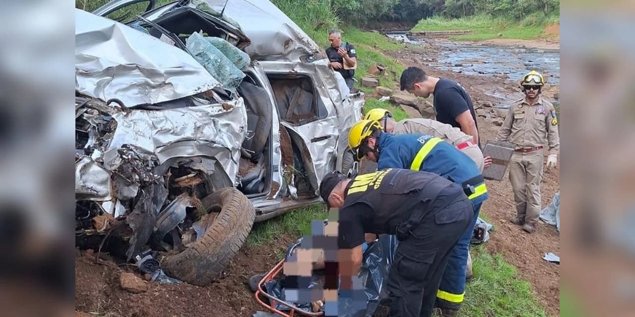 Saída de pista termina em morte nesta quarta (24) no Rio das Mortes, em Guarapuava