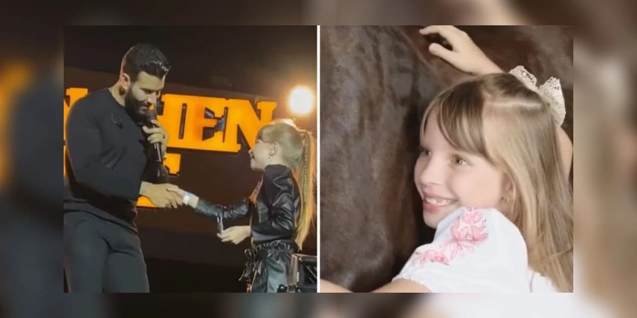 Menina de Rio Azul ganha cavalo do cantor Gusttavo Lima