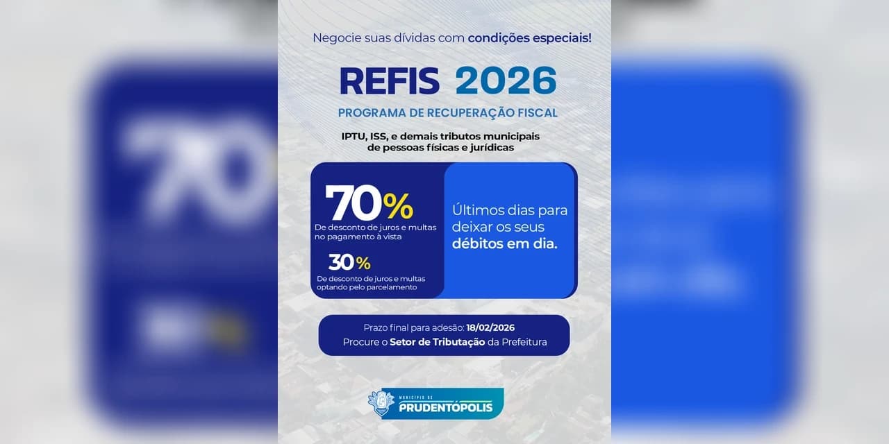 Refis 2026-Últimos dias para deixar os seus débitos em dia