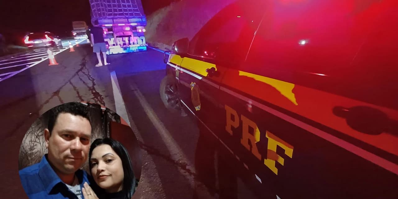 Colisão entre carro e caminhão deixa dois mortos na BR-373 no trevo de acesso a Imbituva.