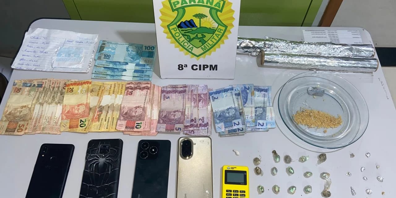 Policia prende casal em flagrante por tráfico de drogas em Irati