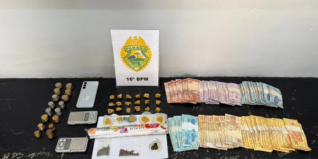 Ação da PM em diferentes municípios resulta na apreensão de meio quilo de maconha