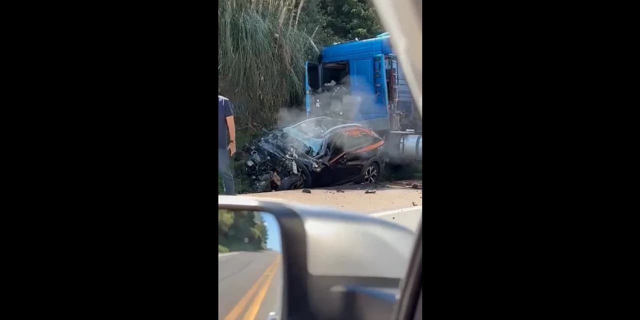Mulher morre em acidente na BR-277, em Guarapuava