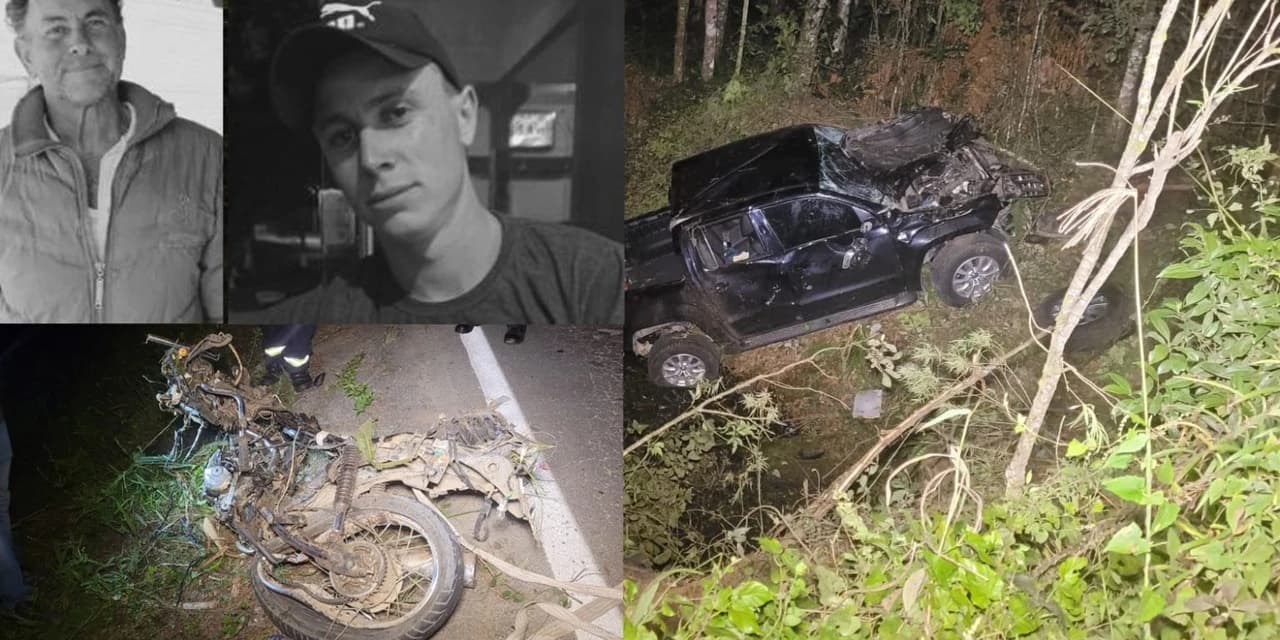 Tragédia na BR-153: pai e filho morrem em grave acidente entre Mallet e Rio Azul