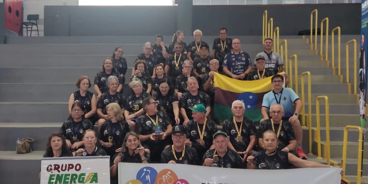 Energia 60+ de Prudentópolis garante 9ª colocação geral e resultados expressivos nos JIIDOS em Pontal do Paraná