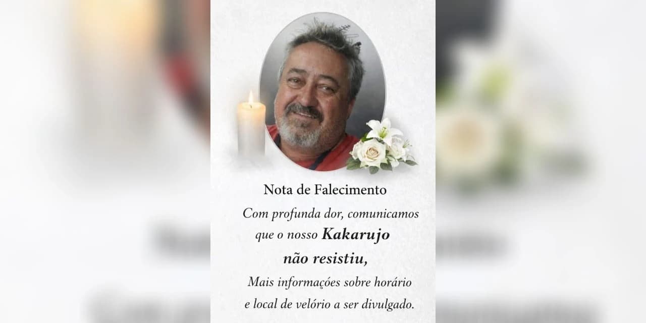 É com pesar comunicamos o falecimento do Sr. Irineu Devolatka aos 63 anos, mais conhecido por Kakarujo