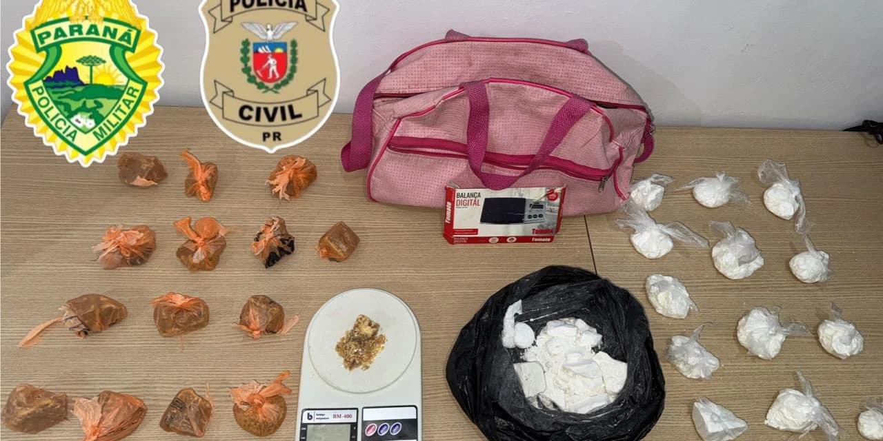 PCPR E PMPR apreendem drogas e realizam nova prisão em Rebouças