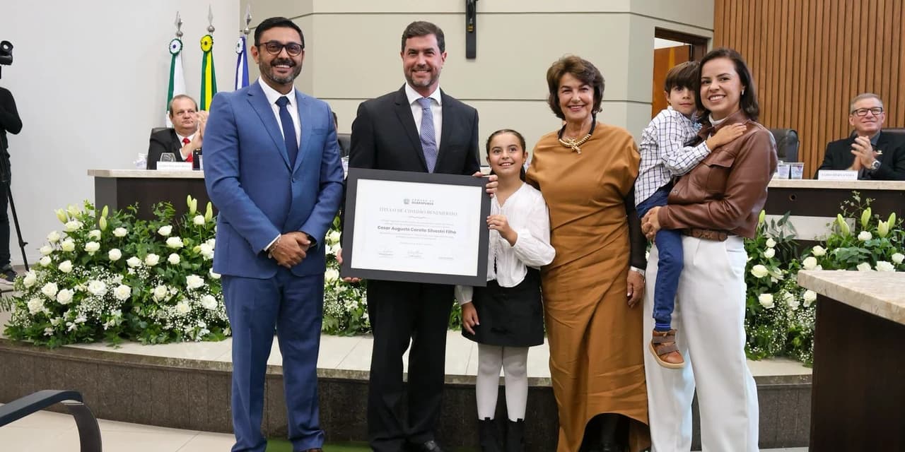 César Silvestri Filho recebe título de cidadão benemérito em Guarapuava
