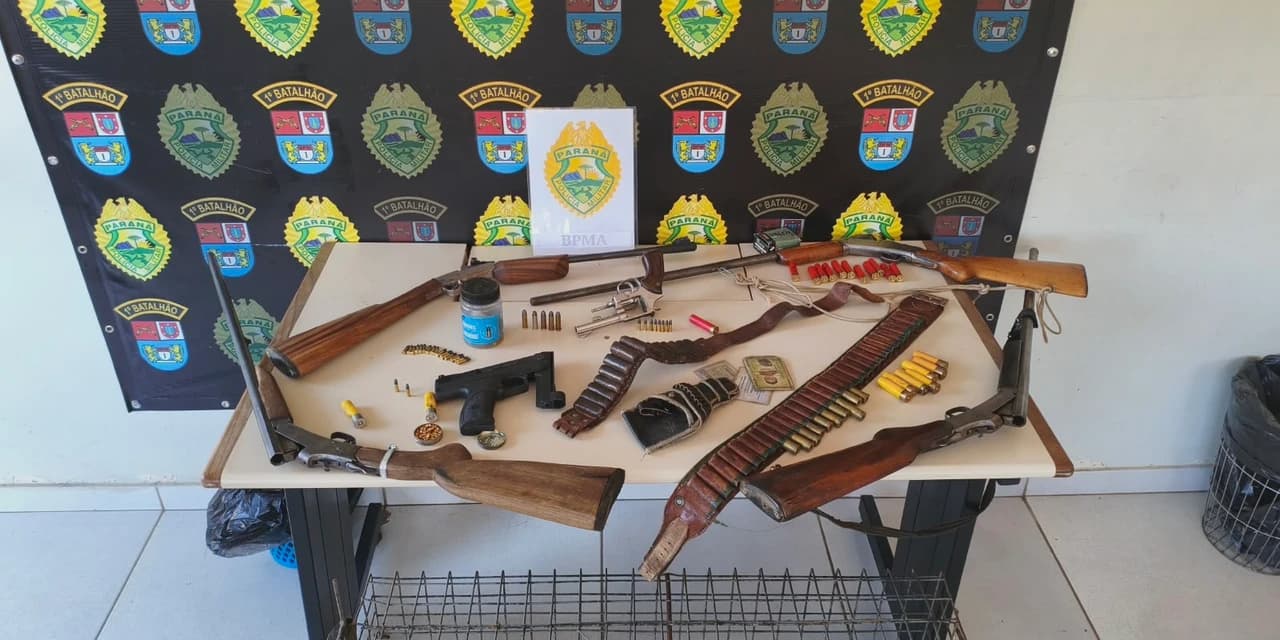 Três pessoas são presas por porte ilegal de arma de fogo em Ponta Grossa