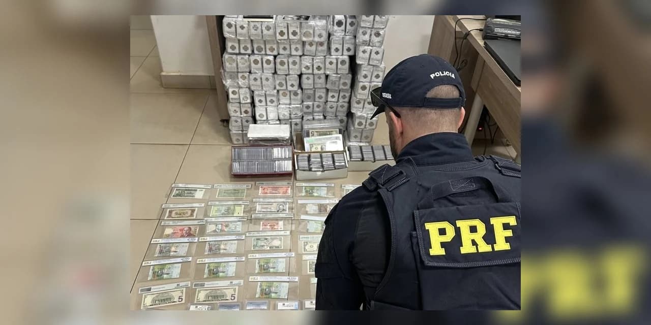 PRF apreende coleção milionária de moedas e cédulas estrangeiras em Cascavel