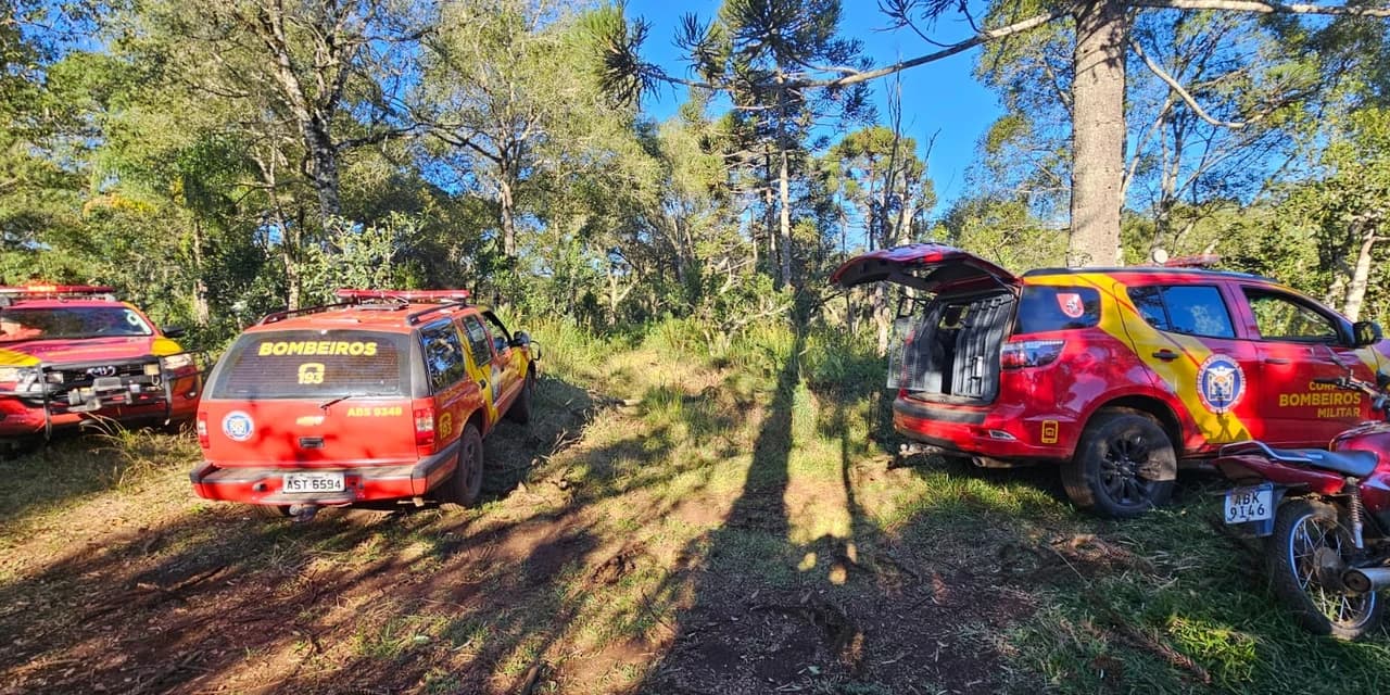 Corpo de Bombeiros localizaram, em óbito, o idoso de 83 anos que estava desaparecido na área rural de Cruz Machado