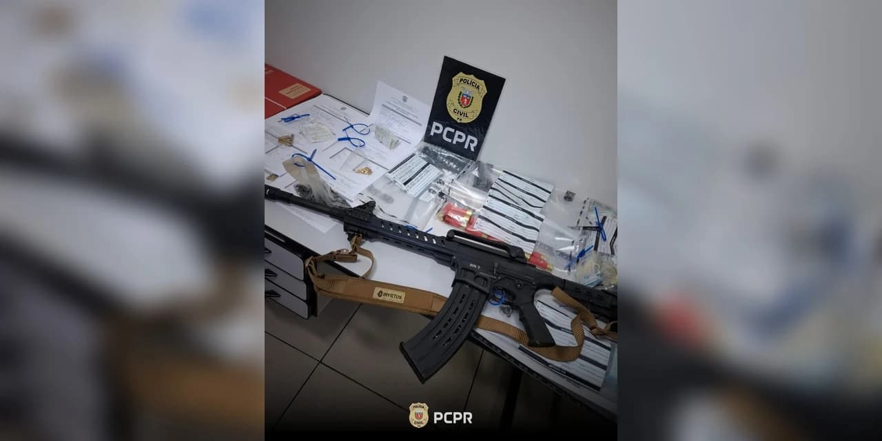 Em Prudentópolis polícia civil prende homem por agiotagem, receptação e posse de arma de uso restrito