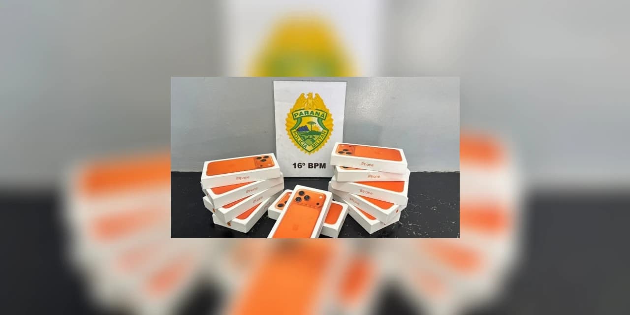 Mulher que fazia limpeza dos banheiros encontra sacola em lixeira com 10 iPhones avaliados em R$ 140 mil na Br 277