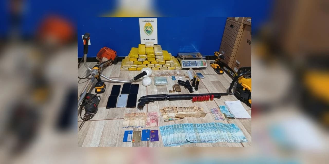 Trabalho de inteligência da PM resulta na desarticulação de associação criminosa ligada ao tráfico em Santa Maria do Oeste