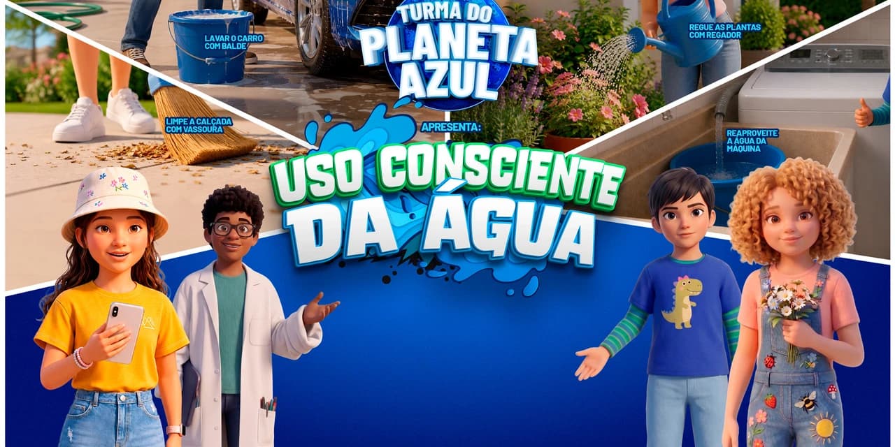 Em nova campanha, Sanepar reforça importância do uso consciente de água