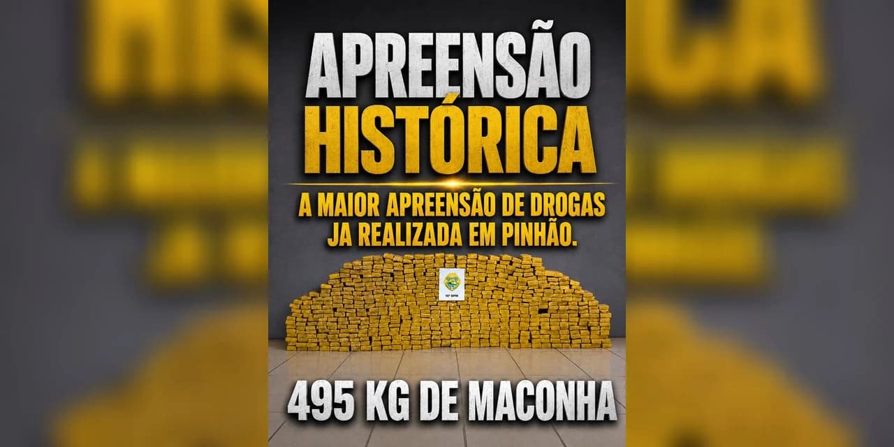Rotam realiza a maior apreensão de drogas da história de Pinhão
