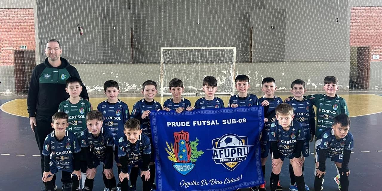 Prude Futsal terá rodada dupla pelo Campeonato Paranaense Sub-09 neste fim de semana