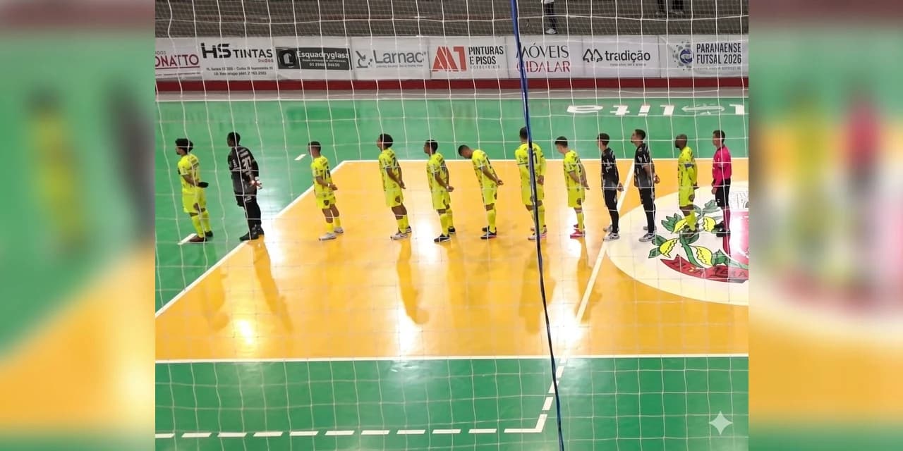 Prude Futsal busca virada fora de casa, vence Mangueirinha e sobe para a 10ª colocação