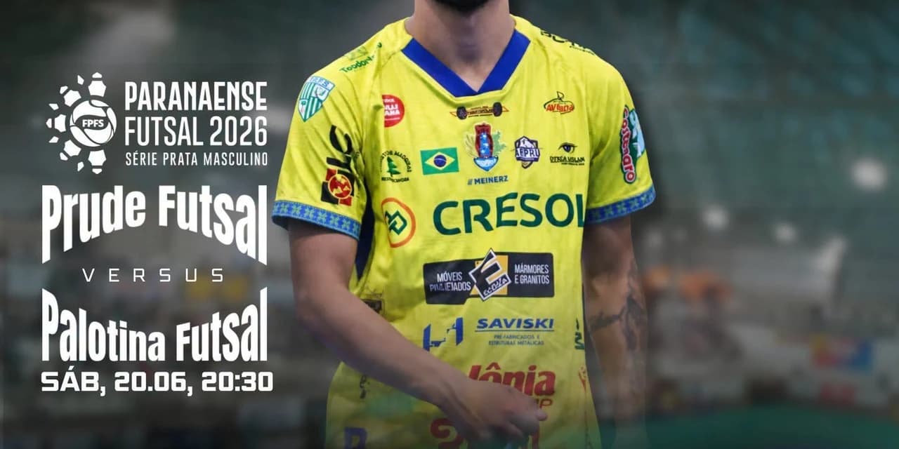 Prude Futsal recebe neste sábado o Palotina Futsal pela Série Prata