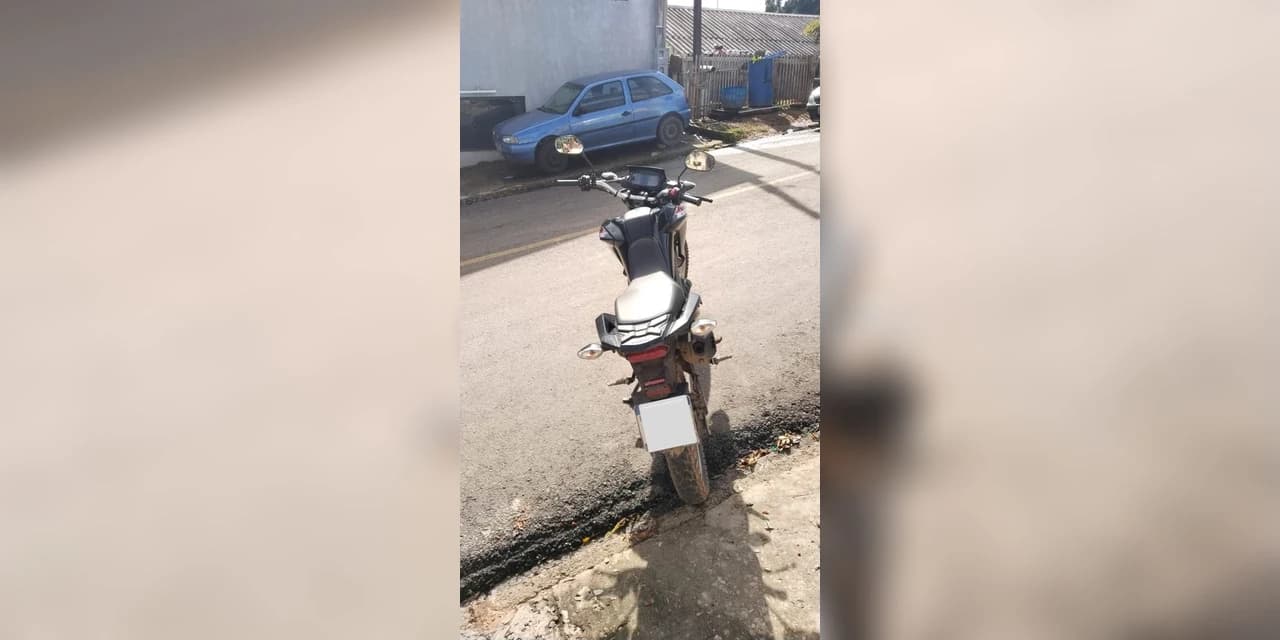 Polícia Militar recupera motocicleta furtada em Imbituva