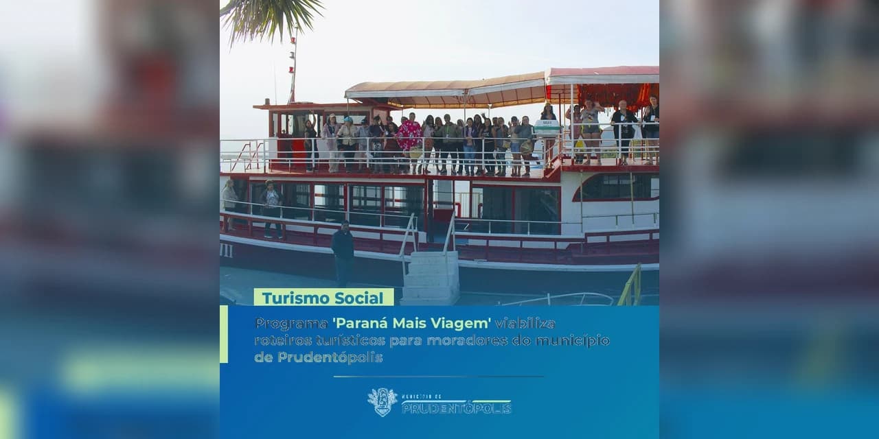 Ação de turismo social leva moradores de Prudentópolis ao litoral e à capital