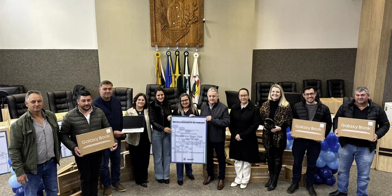 Prudentópolis é destaque no Paraná e entrega 420 Chromebooks às escolas municipais