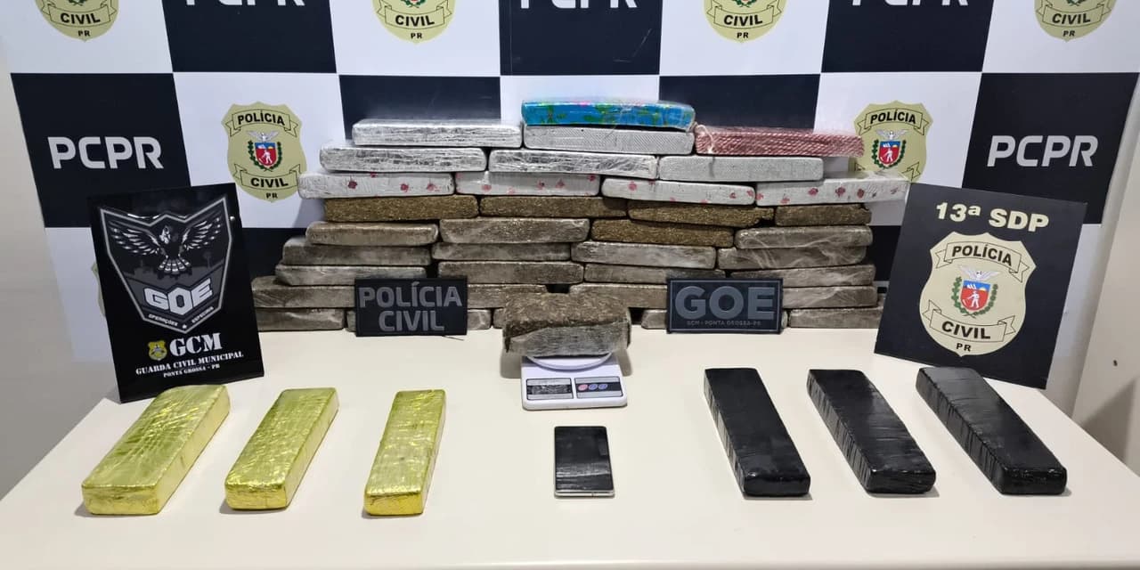 Operação policial desarticula rede de distribuição de narcóticos em Ponta Grossa