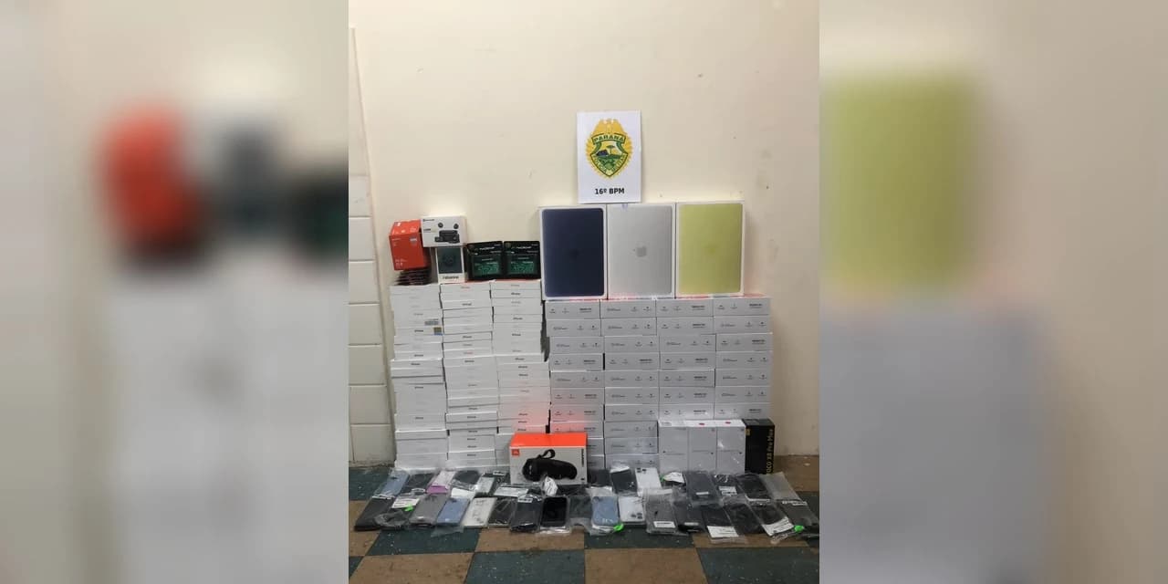 Mercadorias avaliadas em R$ 600 mil reais são apreendidas na BR 277 em Guarapuava
