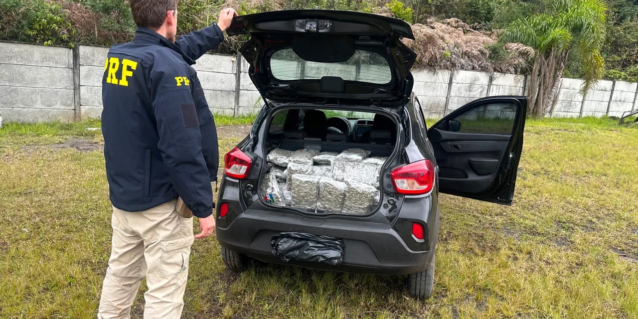PRF apreende 100kgs de Capulho após acompanhamento tático em Irati
